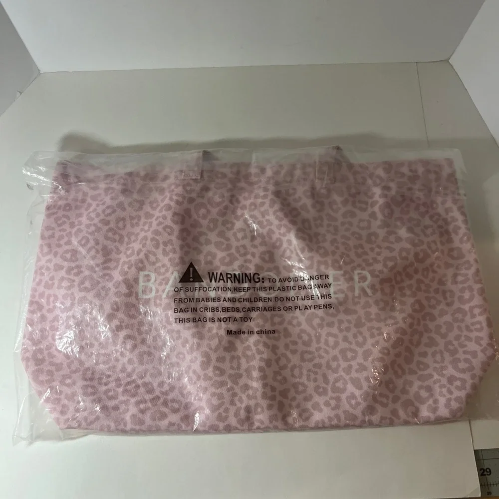Bandolier Pink Leopard Canvas Tote Bag Animal Print NIP 61TOT2200-PKLE-OS 20